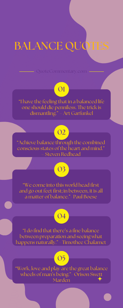 85 Balance Quotes + Their Meanings/Explanations